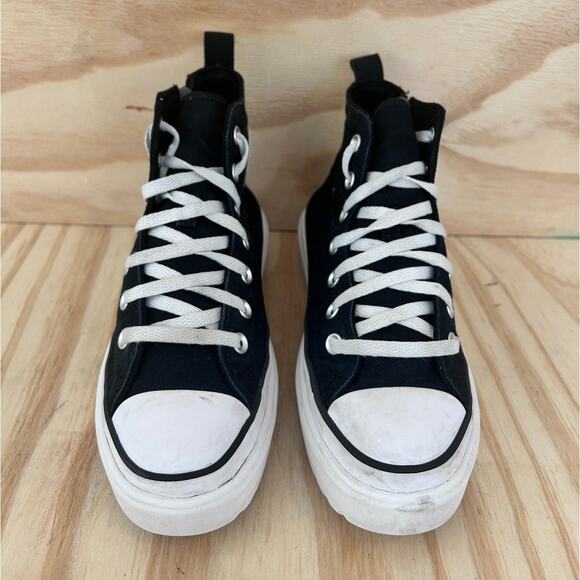 Converse All Star -CT Platform Lugged -Sneakers -Black -Big Girl's -5.5 -A03011C - Picture 3 of 10
